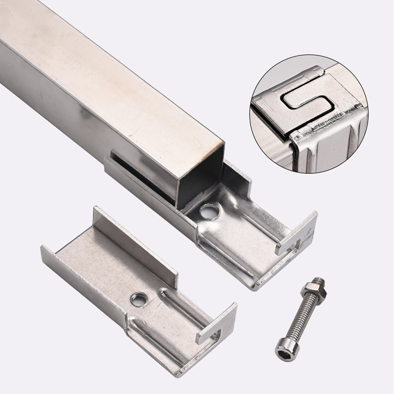 Stainless Steel Square Pipe Flange Quick Connector