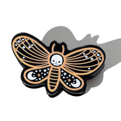 Funny Butterfly Skull Halloween Hair Claw Clip