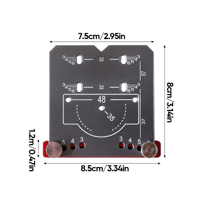 Hinge Drilling Positioner Auxiliary Tool