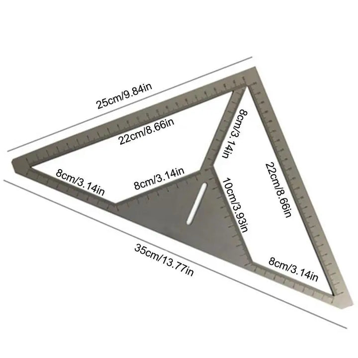 Multi-function Floor Drain Ruler