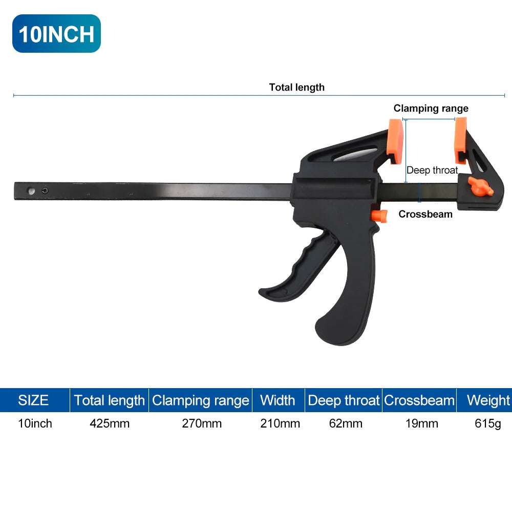 6/8/10/12/18/24/30 Inch Work Bar F Clamp